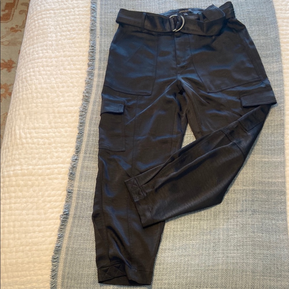 Banana Republic Black Track Pants with Relaxed Fit